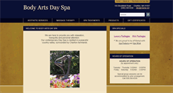 Desktop Screenshot of bodyartsdayspa.com